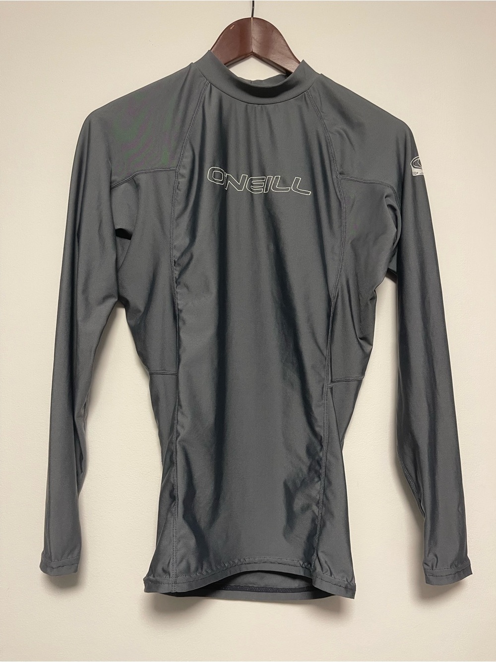 O'Neill Men's Long Sleeve Charcoal Grey Rash Guard
